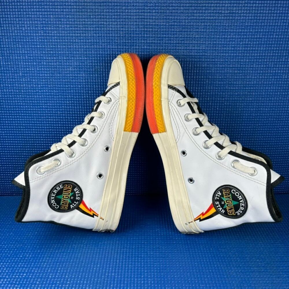🔴 CONVERSE ALL STAR CHUCK TAYLOR RAYGUNS 70 Women Size 6.5 White Shoes 171167C - Picture 5 of 8